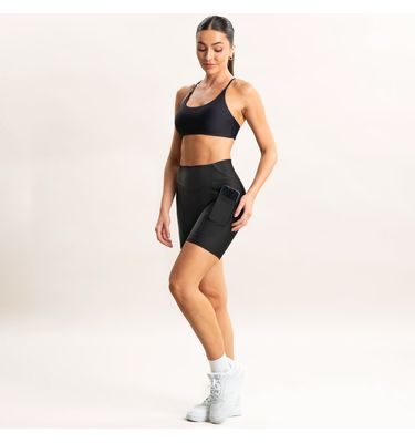 Shorts Médio Curve Shape Com Bolso Run Vivame - Imagem 3 - Mobile
