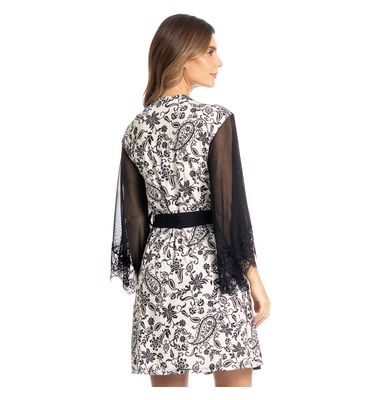 Robe Curto Com Renda Thaís - Imagem 2 - Mobile