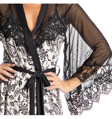 Robe Curto Com Renda Thaís - Imagem 5 - Mobile