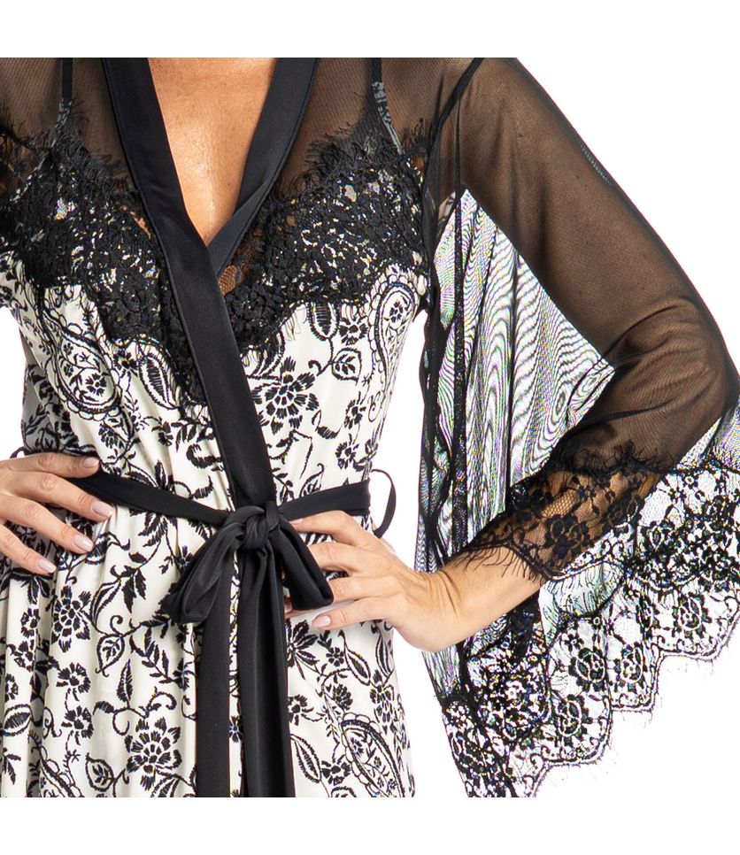 Robe Curto Com Renda Thaís - Imagem 5 - Desktop
