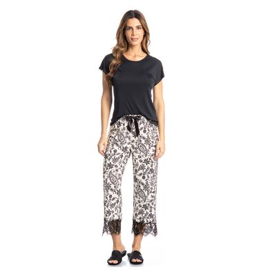 Pijama Feminino Capri Thaís - Imagem 3 - Mobile