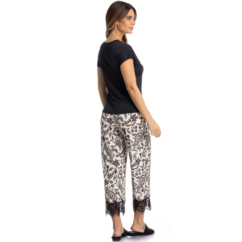 Pijama Feminino Capri Thaís - Imagem 4 - Mobile