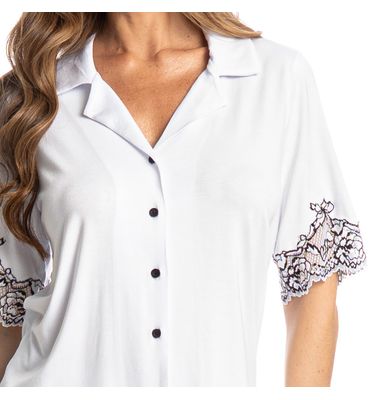 Pijama Feminino Longo Americano Selene - Imagem 5 - Mobile