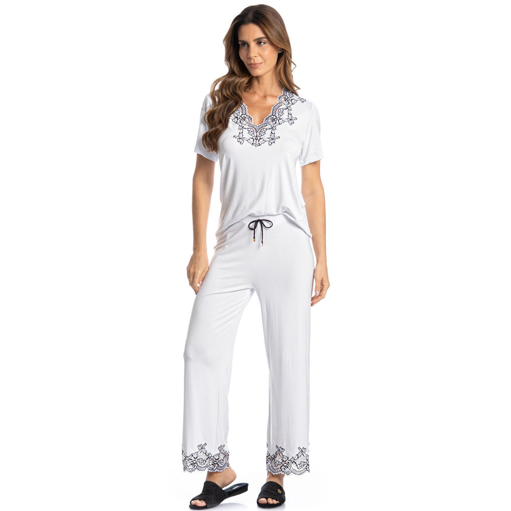 Pijama Feminino Capri Selene - Imagem 3 - Mobile