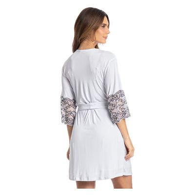 Robe Feminino Curto Com Renda Selene - Imagem 2 - Mobile