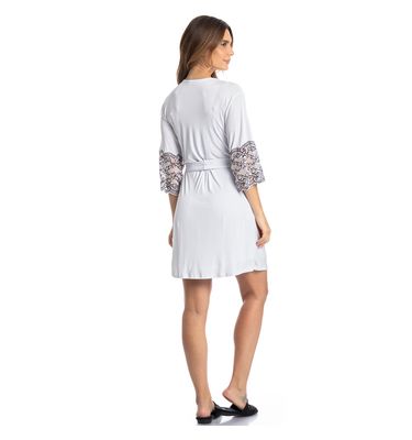 Robe Feminino Curto Com Renda Selene - Imagem 4 - Mobile