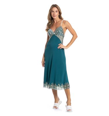 Camisola Midi Com Renda Selene - Imagem 3 - Mobile