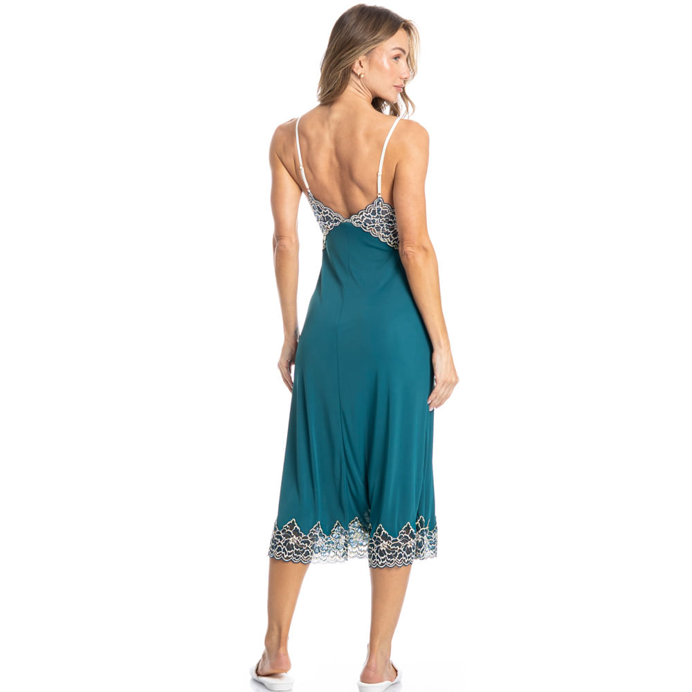 Camisola Midi Com Renda Selene - Imagem 4 - Mobile
