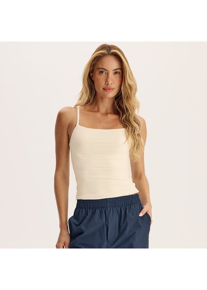 Regata Alcinha Contour Branco - Imagem 1