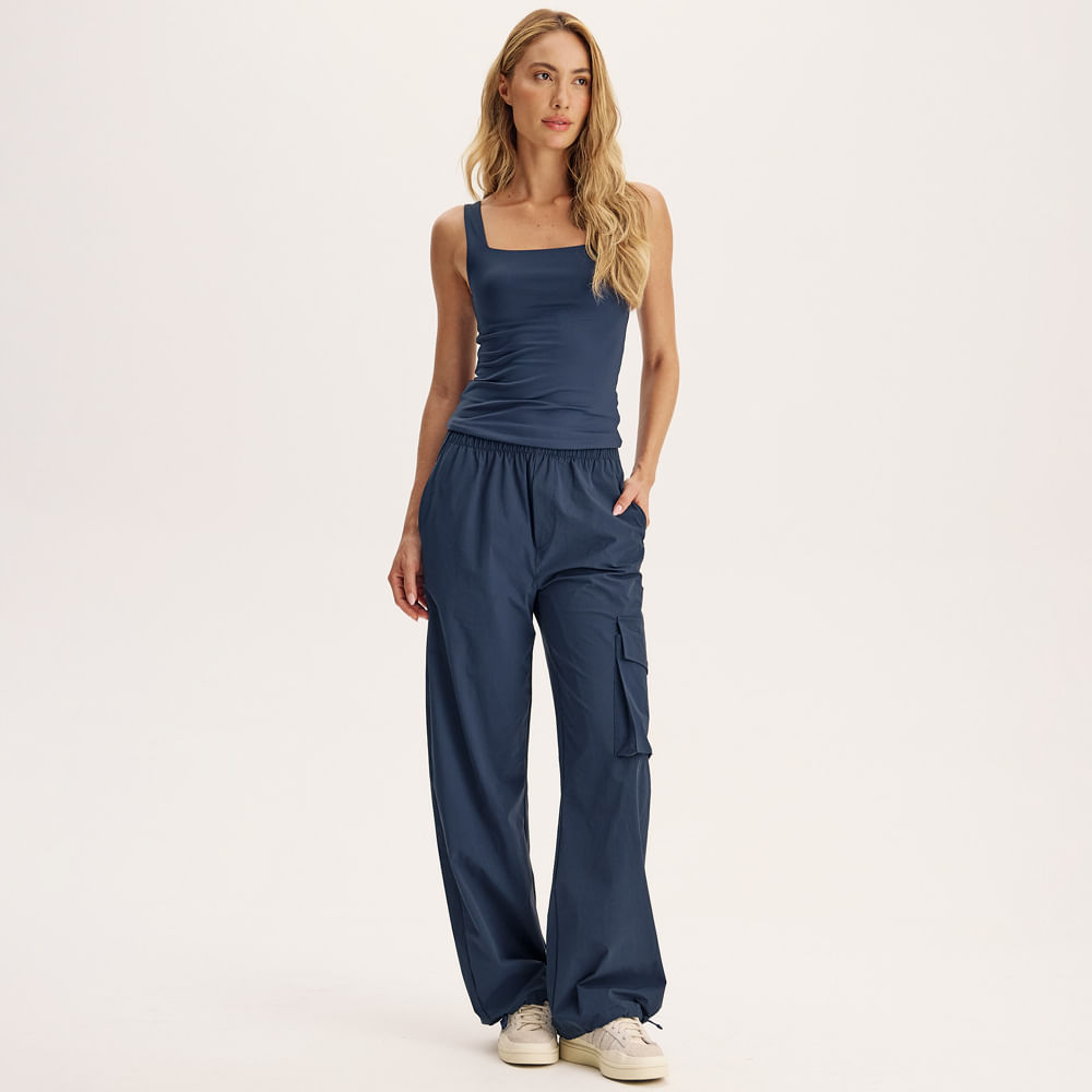 Regata Feminina Squareneck Contour Vivame - Imagem 3 - Mobile