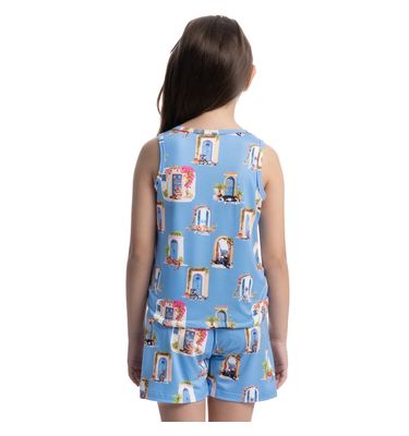 Pijama Infantil Curto Regata Cats - Imagem 2 - Mobile