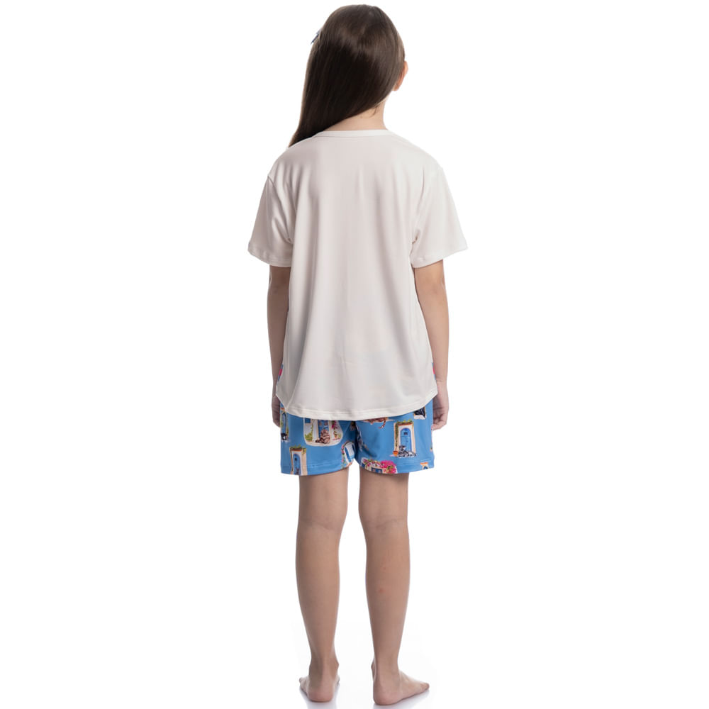 Pijama Curto Infantil Cats - Imagem 4 - Mobile