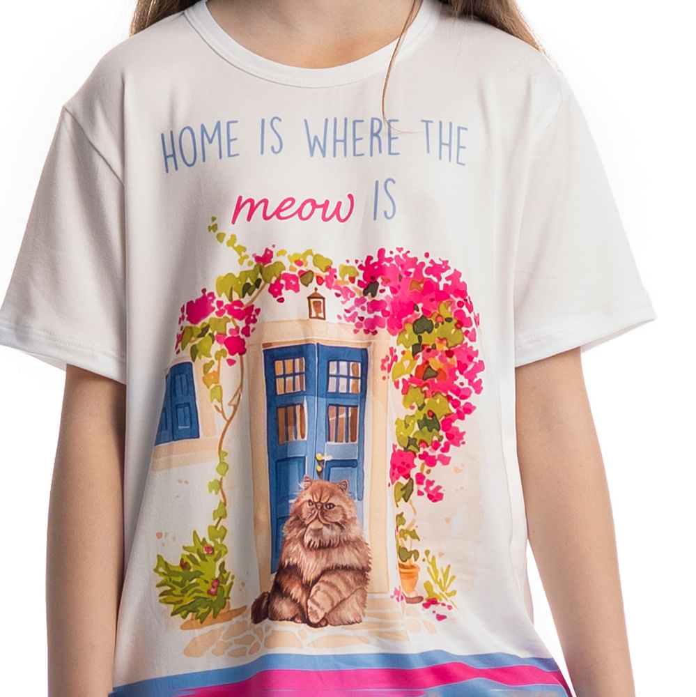 Pijama Curto Infantil Cats - Imagem 5 - Mobile