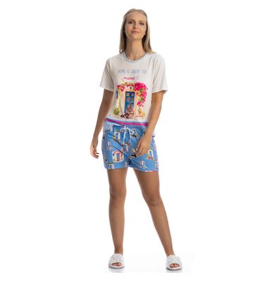 Pijama Curto Cats - Imagem 3 - Mobile