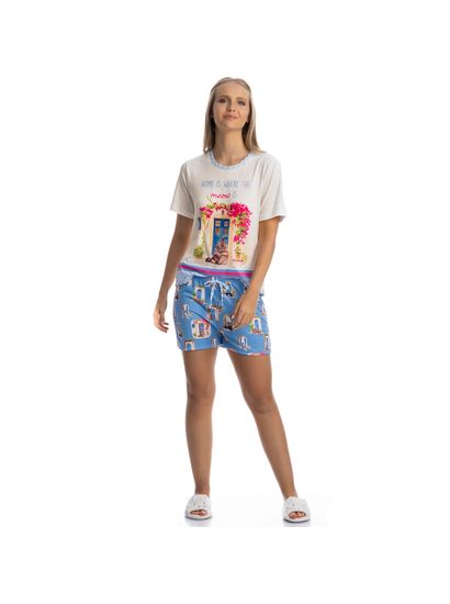 Pijama Curto Cats - Imagem 3 - Desktop