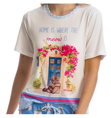 Pijama Curto Cats - Imagem 5 - Mobile