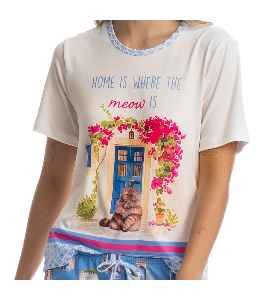 Pijama Curto Cats - Imagem 5 - Desktop