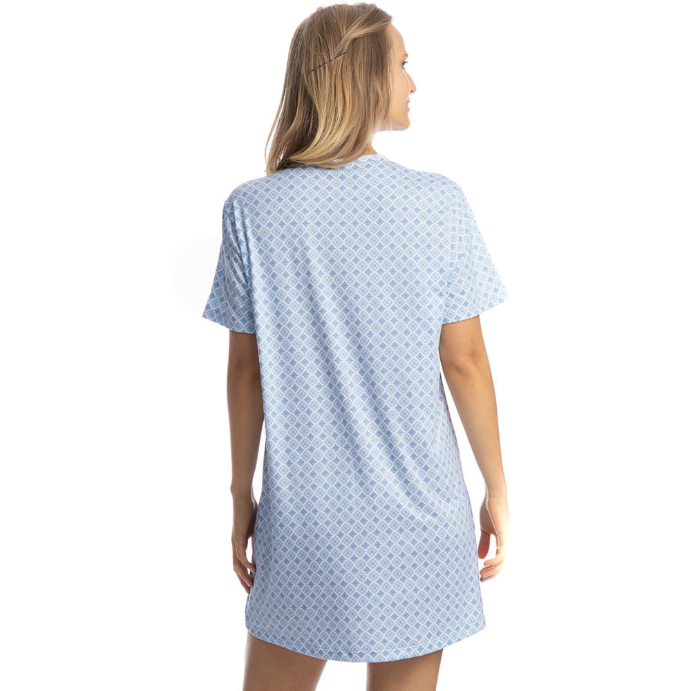 Camisão Curto Cats Azul-2 - Imagem 2