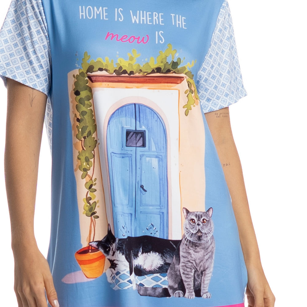Camisão Curto Cats - Imagem 5 - Mobile