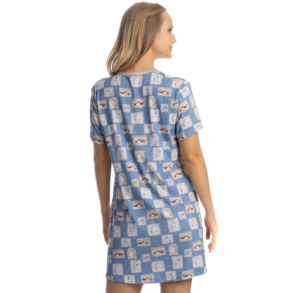 Camisão Com Bolso Forest Azul - Imagem 2