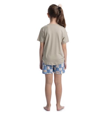 Pijama Infantil Curto Com Bolso Forest - Imagem 4 - Mobile