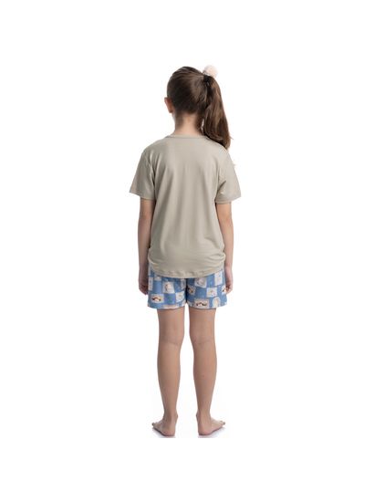 Pijama Infantil Curto Com Bolso Forest - Imagem 4 - Desktop