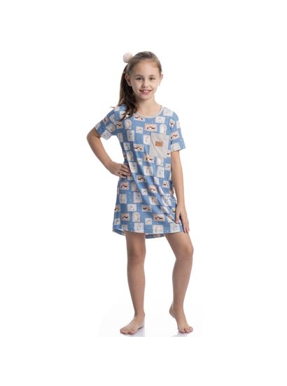Camisão Infantil Com Bolso Forest - Imagem 3 - Desktop