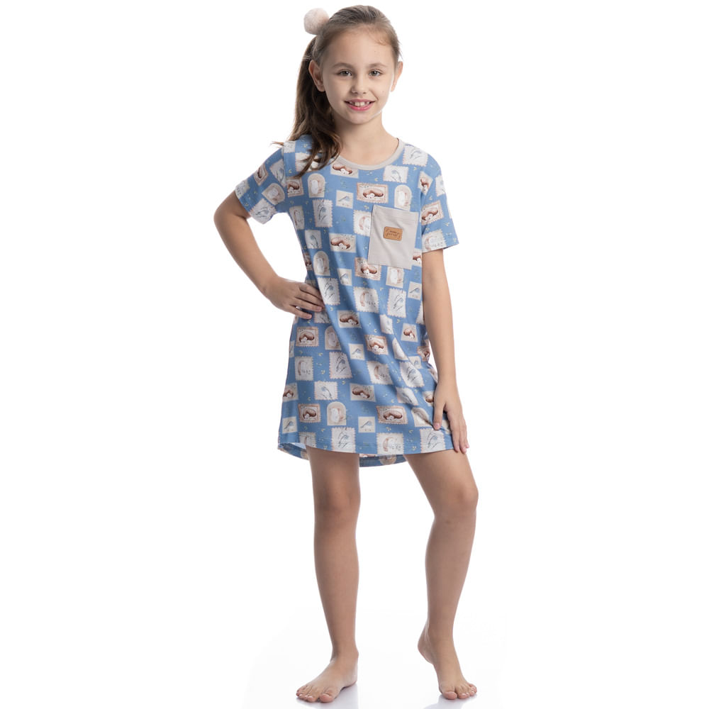 Camisão Infantil Com Bolso Forest - Imagem 3 - Mobile