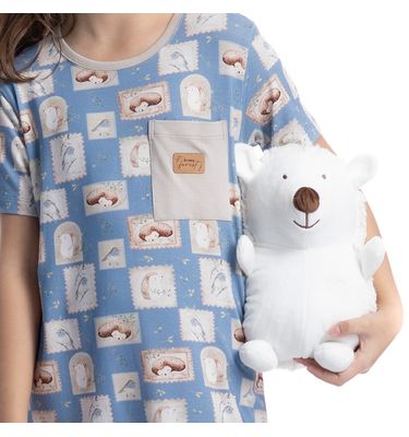 Camisão Infantil Com Bolso Forest - Imagem 5 - Mobile