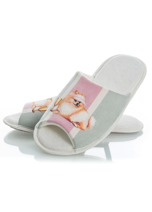 Chinelo Aberto Em Atoalhado Lyla Sports - Imagem 1