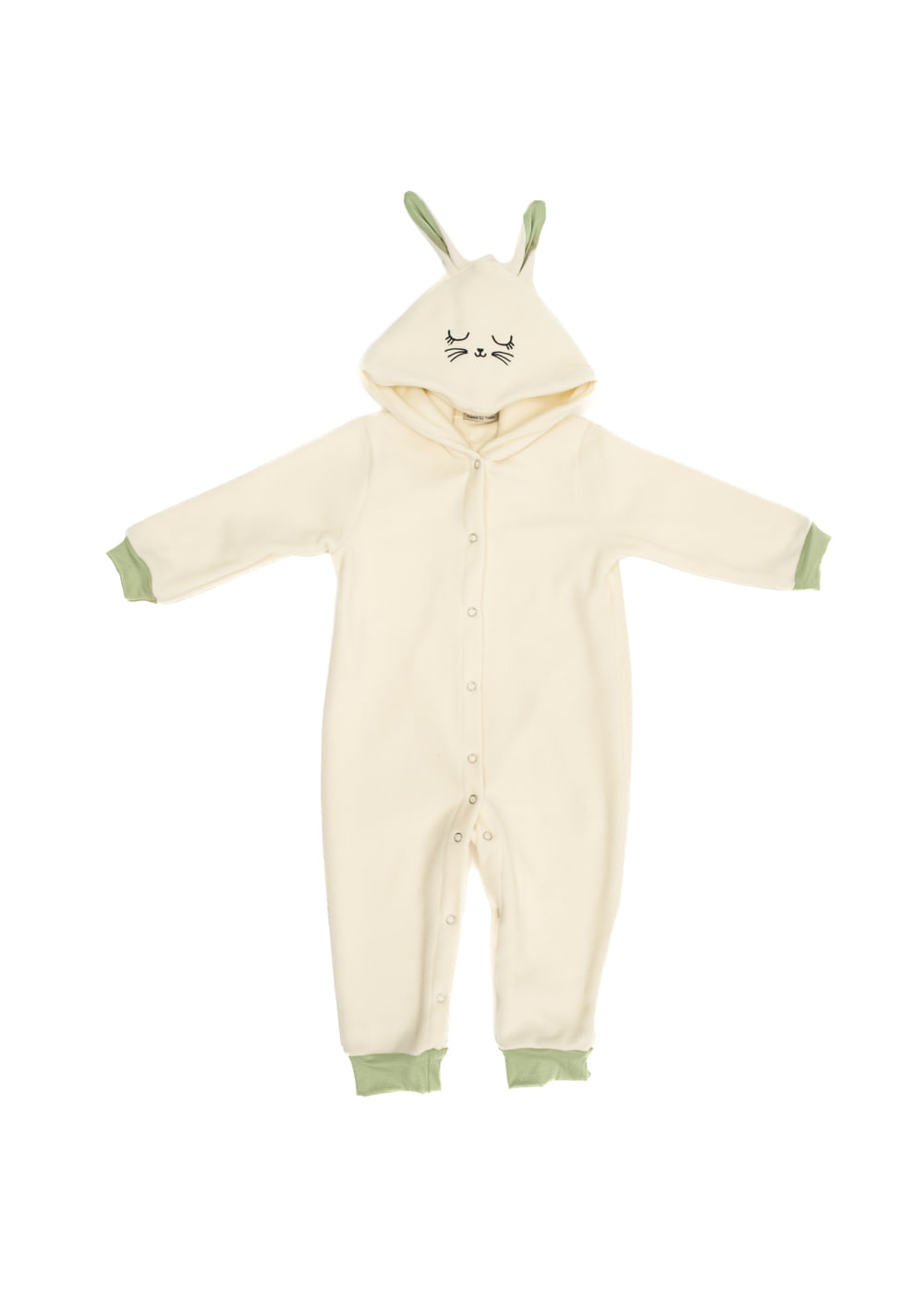 Macacão Baby Lyla Bunny Branco - Imagem 1