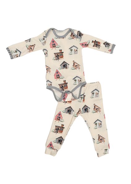 Conjunto Baby Vira Latas Cinza - Imagem 1