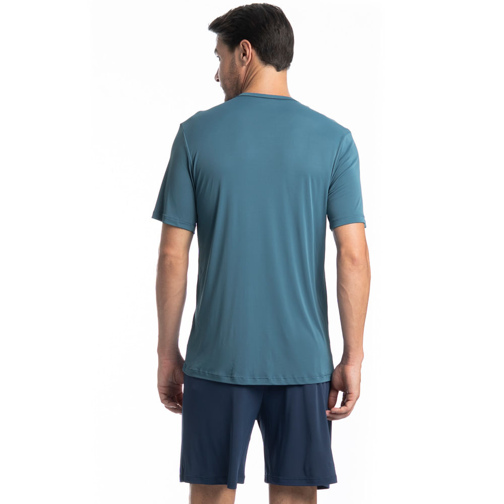 Pijama Masculino Curto Matheus Tombini Azul-2 - Imagem 2