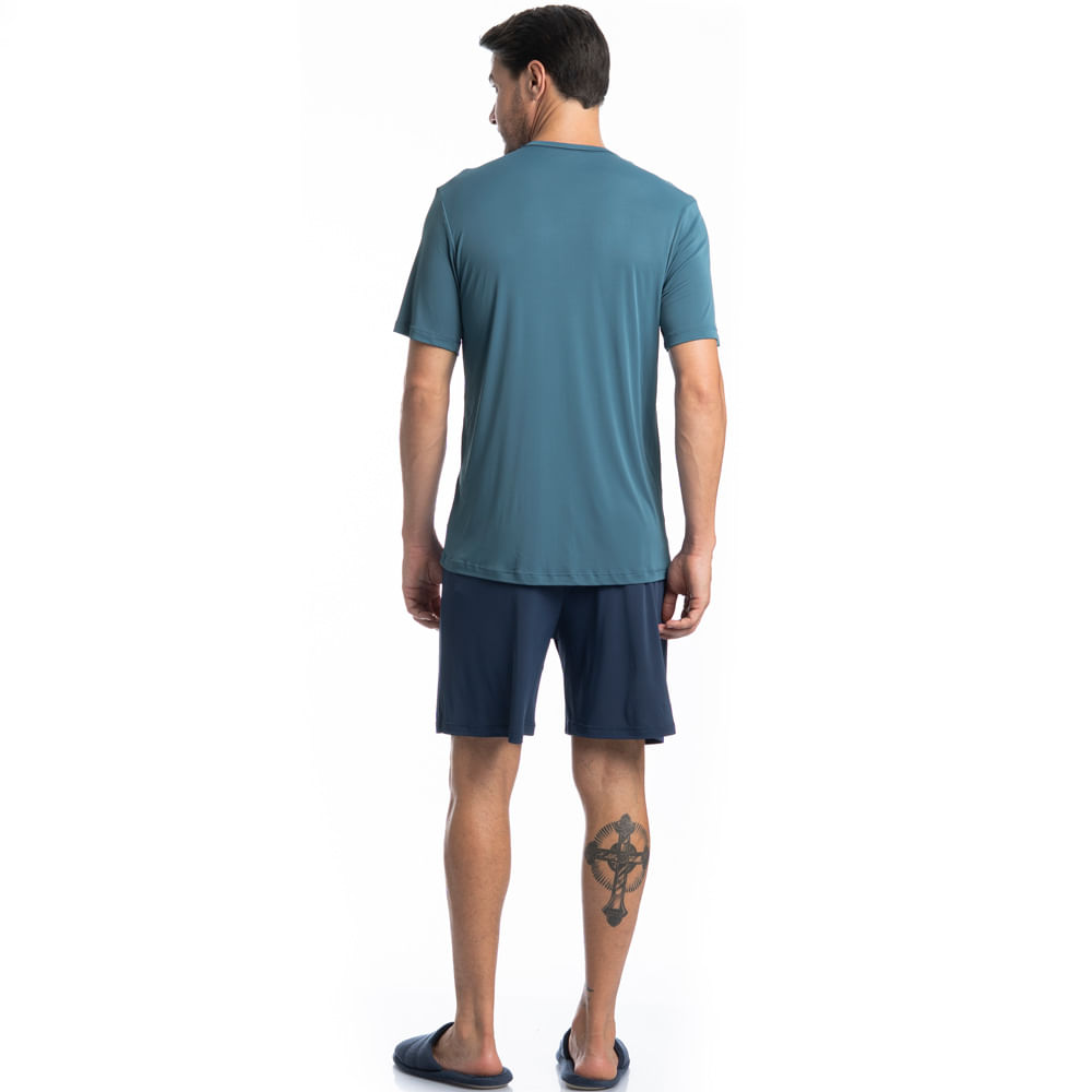 Pijama Masculino Curto Matheus Tombini - Imagem 4 - Mobile