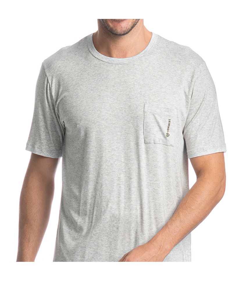Pijama Masculino Curto Com Bolso Henri Tombini - Imagem 5 - Desktop
