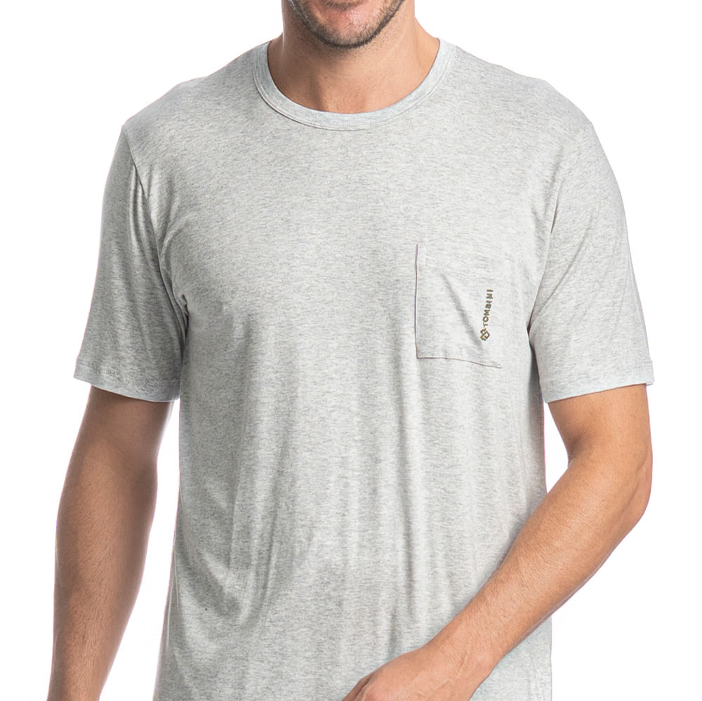 Pijama Masculino Curto Com Bolso Henri Tombini - Imagem 5 - Mobile