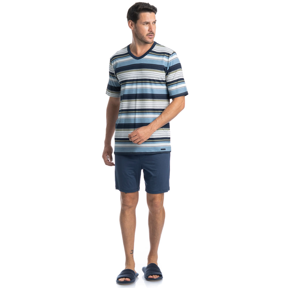 Pijama Masculino Curto José Tombini - Imagem 3 - Mobile