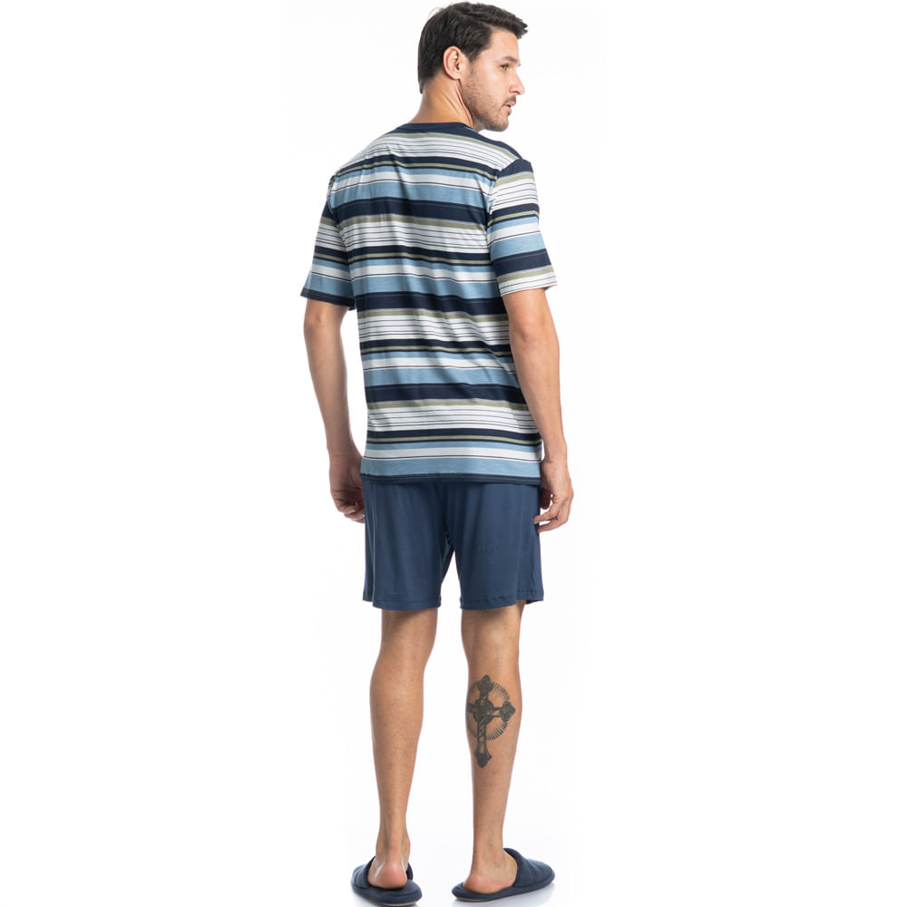 Pijama Masculino Curto José Tombini - Imagem 4 - Mobile