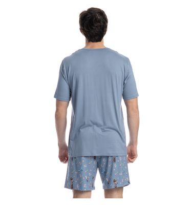 Pijama Masculino Curto Chapeleiro - Imagem 2 - Mobile
