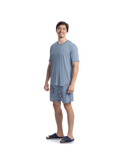 Pijama Masculino Curto Chapeleiro - Imagem 3 - Desktop