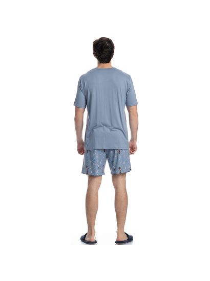 Pijama Masculino Curto Chapeleiro - Imagem 4 - Desktop