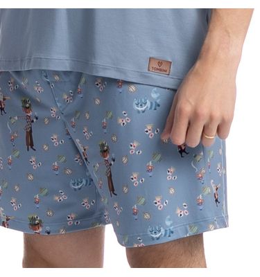 Pijama Masculino Curto Chapeleiro - Imagem 5 - Mobile