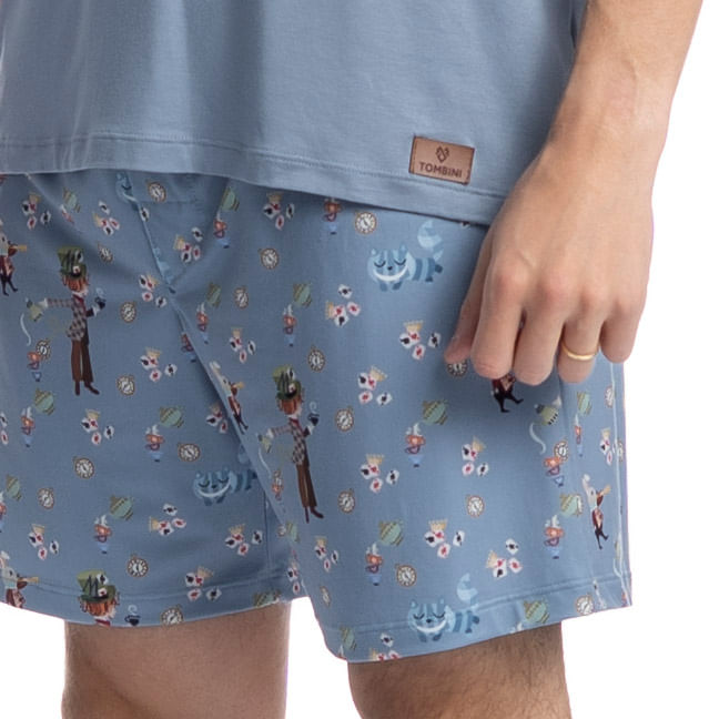 Pijama Masculino Curto Chapeleiro - Imagem 5 - Mobile
