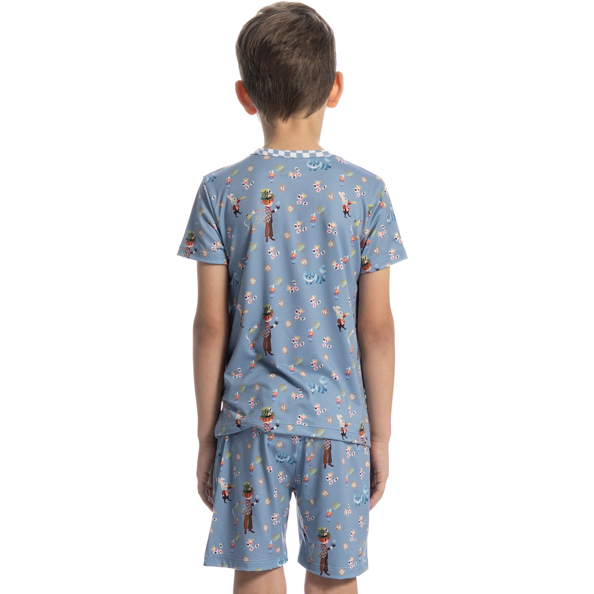 Pijama Infantil Curto Chapeleiro Azul - Imagem 2