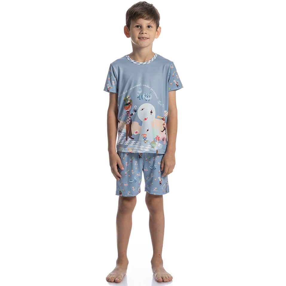 Pijama Infantil Curto Chapeleiro - Imagem 3 - Mobile
