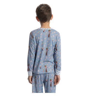 Pijama Infantil Longo Com Punho Chapeleiro - Imagem 2 - Mobile