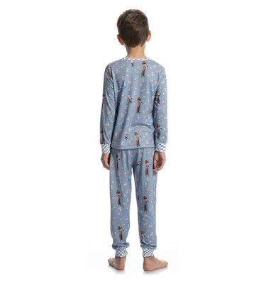 Pijama Infantil Longo Com Punho Chapeleiro - Imagem 4 - Mobile