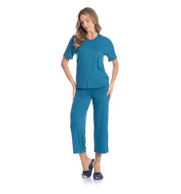 Pijama Feminino Capri Lisa - Imagem 3 - Mobile