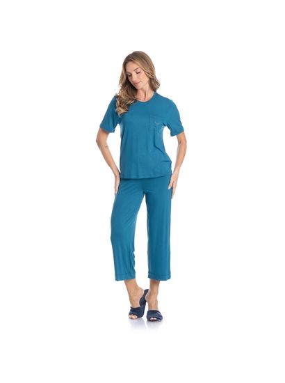 Pijama Feminino Capri Lisa - Imagem 3 - Desktop