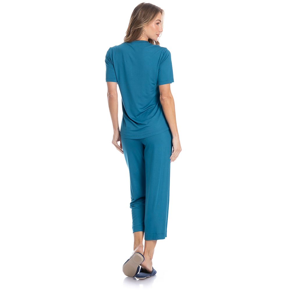 Pijama Feminino Capri Lisa - Imagem 4 - Mobile